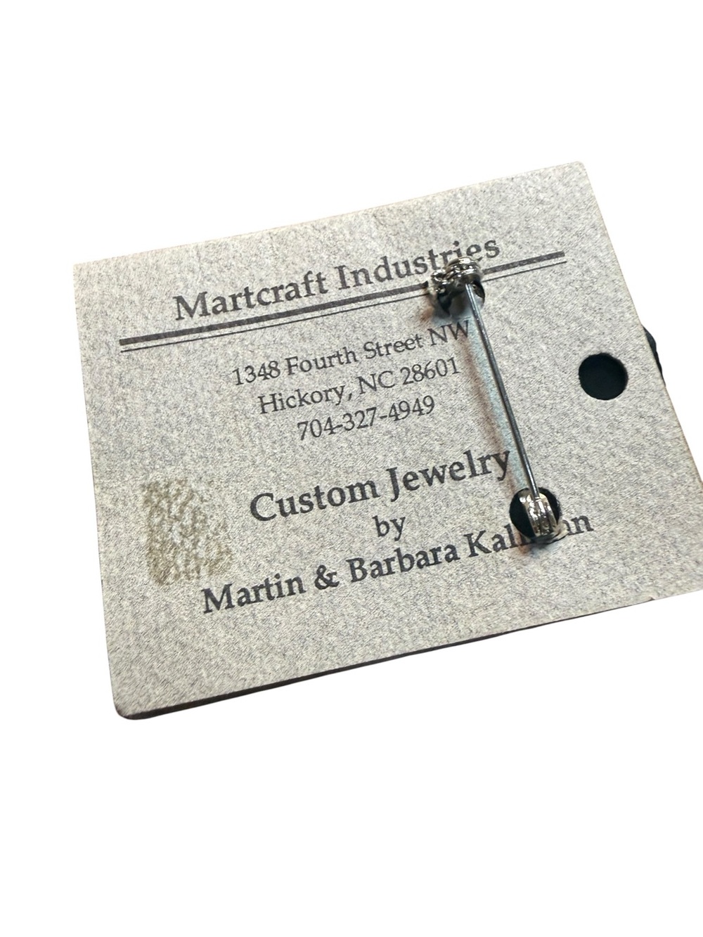Martcraft “Crafted by Marty” Abalone & Mother of Pearl Inlay Floral Brooch - Picture 4 of 7